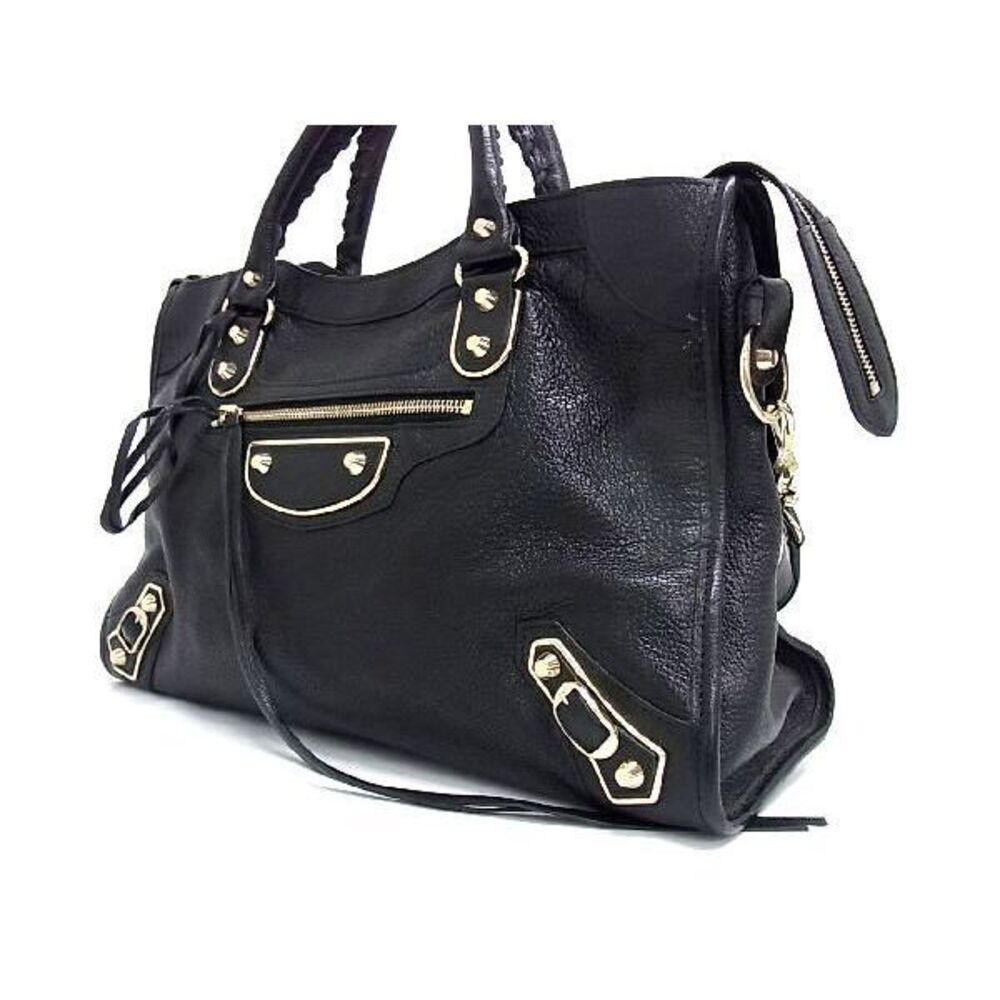 Balenciaga City Black The Handbag Leather Mirror - Picture 3 of 7